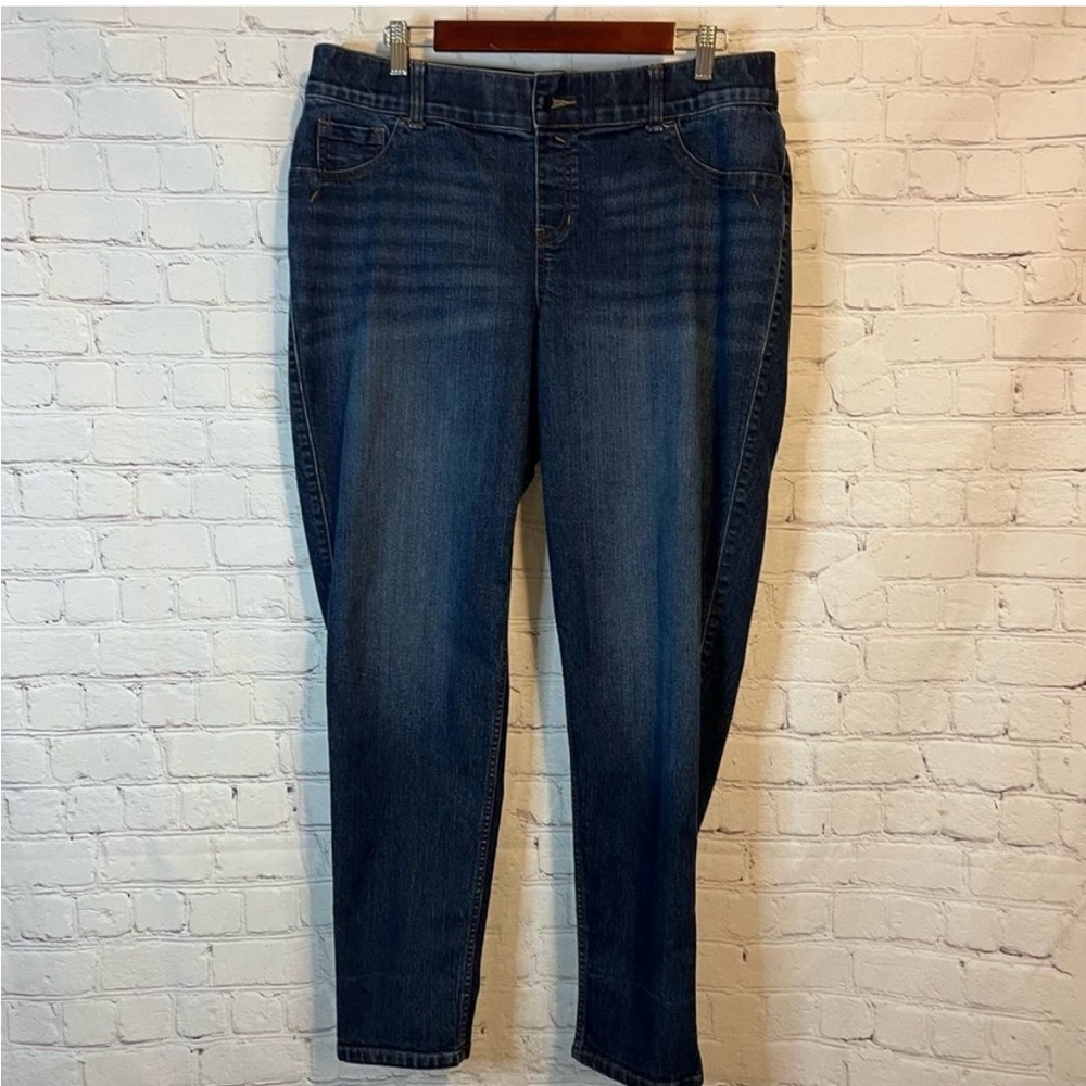 Lane Bryant Dark Pull on Jeans